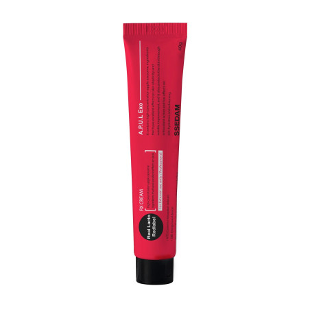 Крем подвійної дії SSEDAM Real Lacto Red Label RX Cream 40 мл — яблучні екзосоми, молочнокислі бактерії, прополіс — упаковка