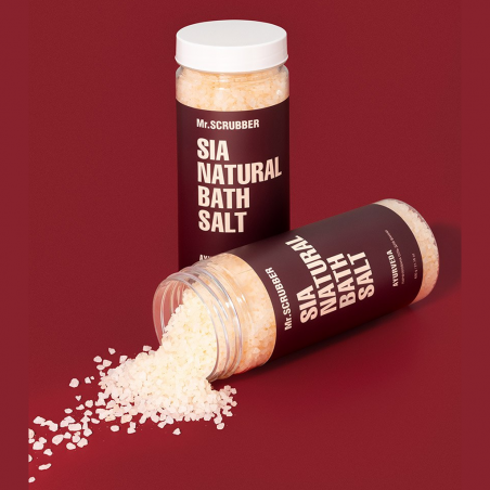 Сіль для ванни Mr.Scrubber Sia Natural Bath Salt Ayurveda 600g — морська сіль, з мінералами, омолоджує, текстура солі
