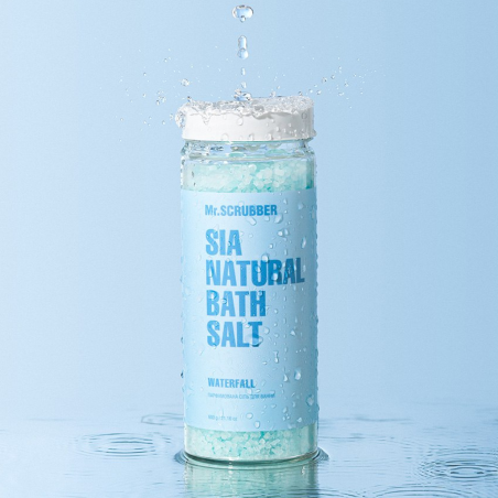 Сіль для ванни Mr.Scrubber Sia Natural Bath Salt Waterfall 600g — морська сіль, з мінералами, омолоджує, текстура солі