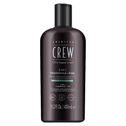 Засіб по догляду за волоссям та тілом American Crew 3 In 1 Relaxing Chamomile + Pine 450ml — аромат ромашки та сосни, екстракт