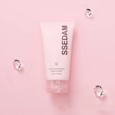 Пінка для вмивання м'яка зволожувальна SSEDAM Pure Water Moncher Foam Cleanser 150 мл — лактобактерії, три види молочнокислих