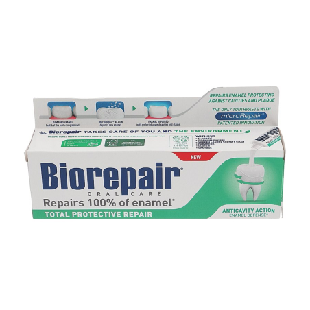 Зубна паста професійна Biorepair Biomimetischer Zink-Hydroxylapatit Абсолютний захист з 22% наногідроксиапатиту 75 мл —
