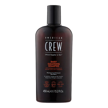 Шампунь для глибокого очищення American Crew Daily Cleansing Shampoo 450ml — вітамін В5, зміцнення структури волосся,