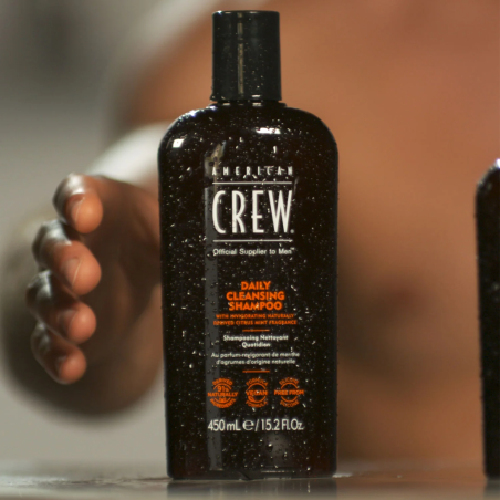 Шампунь для глибокого очищення American Crew Daily Cleansing Shampoo 450ml — ментол, екстракт розмарину, усунення лупи,