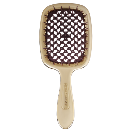 Щітка для волосся JANEKE SUPERBRUSH LUXE AUSP 230 золото з коричневим — дбайливе розчісування, нейлонові щетинки, циркуляція