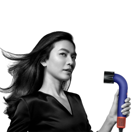 Фен Dyson HD18 Supersonic R Vinca Blue/Rose — налаштування температури та потоку повітря, режим холодного повітря — вигляд
