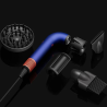Фен Dyson HD18 Supersonic R Vinca Blue/Rose — насадка-гребінець для кучерявого волосся, дифузор, імітація салонного сушіння —