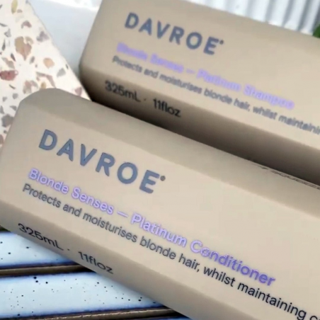 Кондиціонер Davroe Blonde Senses Platinum Conditioner 325ml — зволоження, розплутування, усунення жовтого відтінку — вигляд