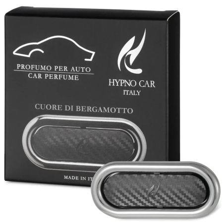 Парфум для автомобіля кліпса карбон Hypno Casa Luxury Line Carbon Cuore di Bergamotto — багатогранна кокетлива композиція, для
