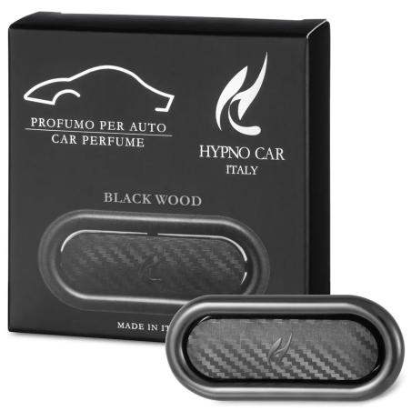 Парфум для автомобіля кліпса карбон Hypno Casa Luxury Line Carbon Black Wood — жвава верхня нота апельсина та сосни, для салону