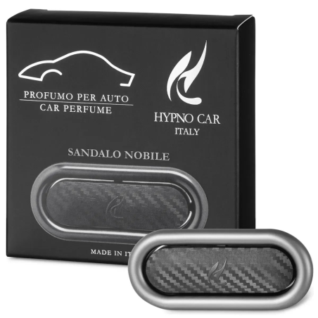 Парфум для автомобіля кліпса карбон Hypno Casa Luxury Line Carbon Sandalo Nobile — бергамот та апельсин, для салону автомобіля,