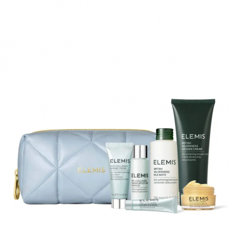 ELEMIS Travel Edition Face Body Little Luxuries набір — очищувальний бальзам, крем для обличчя, маска під очі, зволожувальна