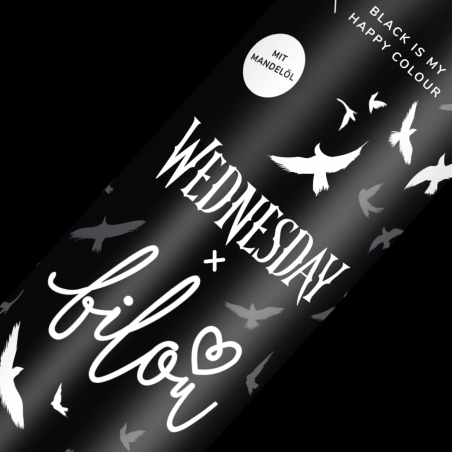 Пінка для душу Bilou Wednesday Black Is My Happy 200 ml — інтенсивне зволоження, екстракт алое вера, олії мигдалю та авокадо,