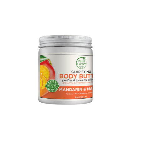 Очищаюче масло для тіла Petal Fresh Clarifying Body Butter Mandarin Mango 237ml — екстракт манго та мандарина, глибоке