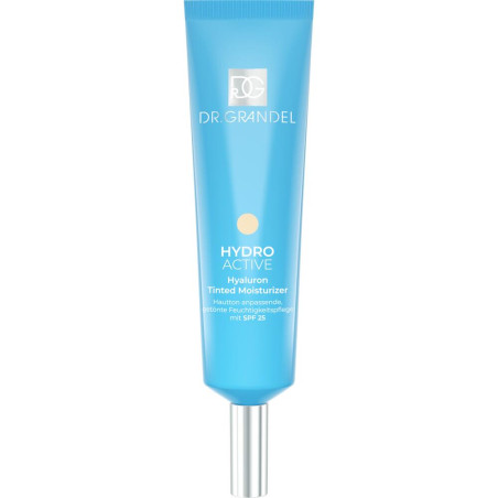Крем зволожувальний тонуючий Dr. Grandel Hydro Active Hyaluron Tinted Moisturizer SPF25 з гіалуроном та мінералами 30 мл —