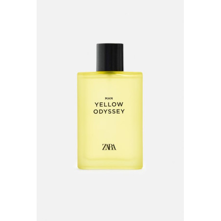 Zara Man Yellow Odyssey 90ml — світлий енергійний аромат для сучасного чоловіка, цитрусовий, фужерний, деревний — упаковка
