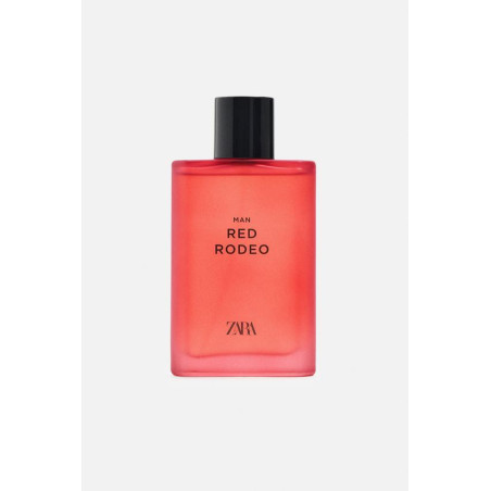 Zara Man Red Rodeo 90ml — енергійний аромат з лінійки Zara, деревний пряний, фужерний, мужній, зухвалий, теплий — упаковка