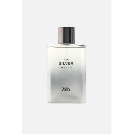 Zara Man Silver Absolute 90ml — вишуканий сексуальний аромат для сучасного чоловіка, фужерний, деревно-мускусний — упаковка