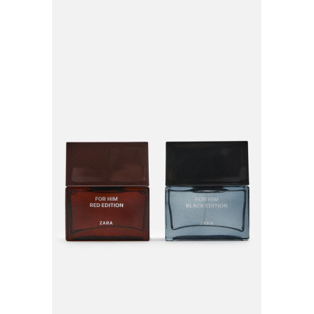 Zara For HIM Black Edition Red Edition 2*50ml — комплект з дуету ароматів від Zara, універсальність для кожного настрою —