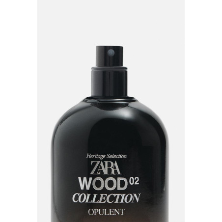 Zara Wood 02 Collection Opulent 100ml — верхні ноти: шафран, ялівець, серце: розмарин, турецька троянда, база: тонка боби,