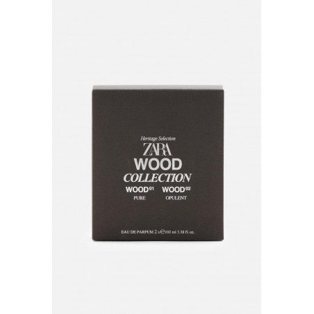 ZARA Wood Collection Wood 01 Pure 100ml + Wood 02 Opulent 100ml — теплий, багатогранний і глибокий аромат із нотками розкоші