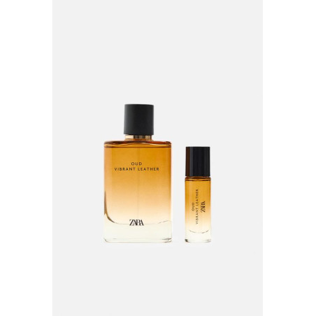 ZARA Oud Vibrant Leather 100ml +12ml — набір представляє один із найуспішніших ароматів у чоловічій лінійці Zara, поєднує