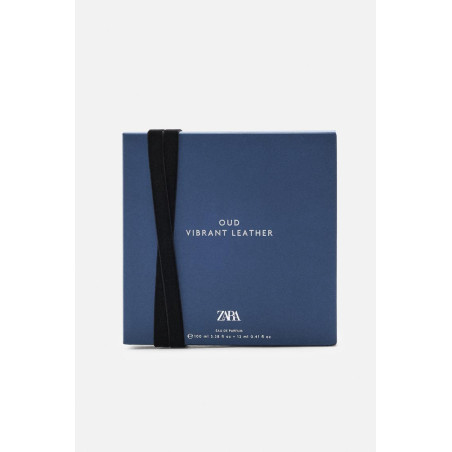 ZARA Oud Vibrant Leather 100ml +12ml — деревний шкіряний аромат зі стилем Sophisticated Masculinity, дарує відчуття