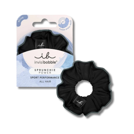 Резинка-браслет Invisibobble Sprunchie Power Sport Performance Black Panther 1шт — максимальна фіксація для спорту, чорний