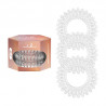 Resinka-braslet dlya volosya Invisibobble Original Premium Crystal Clear 3sht — spiralna forma, bez zalomiv, dlya vsikh tipiv