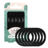 Resinka-braslet dlya volosya Invisibobble We Are Recycled Hair Tie Black 5sht — tehnologiya HairLoveTech, 65% pereproblenih