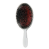 Щітка для волосся JANEKE CHROMIUM HAIR BRUSH CRSP21M M срібло з чорним 22×6см — натуральний ворс, не створює статичної