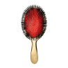 Щітка для волосся JANEKE GOLD HAIR BRUSH AUSP21M M золото з чорним 21×6,5см — комбінація натурального ворсу та нейлонових