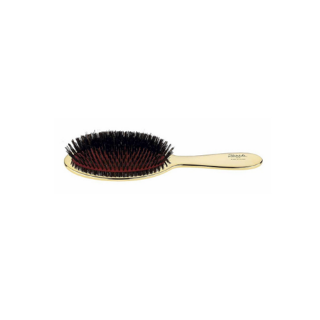 Щітка для волосся JANEKE GOLD HAIR BRUSH AUSP23M XL золото з чорним — преміумкласу, для середнього та довгого волосся,