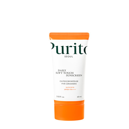 Сонцезахисний крем Purito Seoul Daily Soft Touch Sunscreen SPF50+ PA++++ 60 мл — високий захист від UVA/UVB, кераміди,
