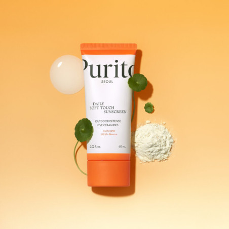 Сонцезахисний крем Purito Seoul Daily Soft Touch Sunscreen SPF50+ PA++++ 60 мл — некомедогенна формула без білого нальоту, для