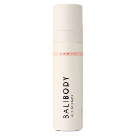 Спрей автозасмага для обличчя Bali Body Face Tan Mist Dark 100 мл — з гіалуроном, трояндою та алое, природний темний відтінок —
