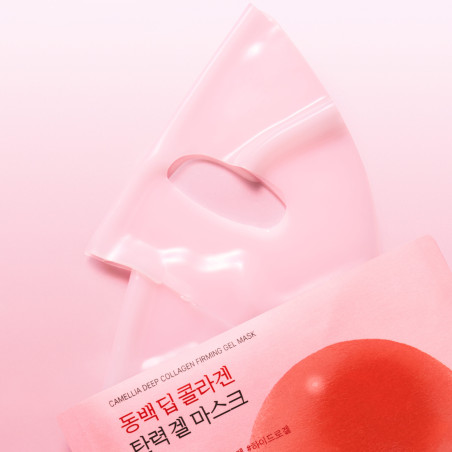Маска гелева Round Lab Camellia Deep Collagen Firming Gel Mask 34 мл — зміцнення шкіри, відновлення пружності, сяйво, для
