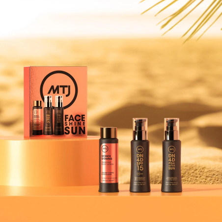 MTJ Face Shine Sun Kit — комплексний догляд за шкірою до, під час і після сонячного впливу, інноваційна система фотостабільних