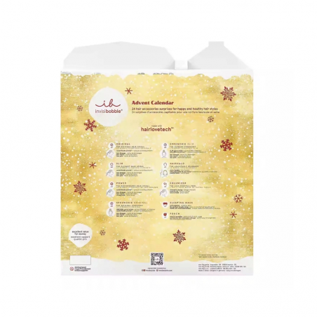 Invisibobble Advent Calendar календар — технологія HAIRLOVETECH™, доглянуте волосся, різні типи резинок — вигляд товару