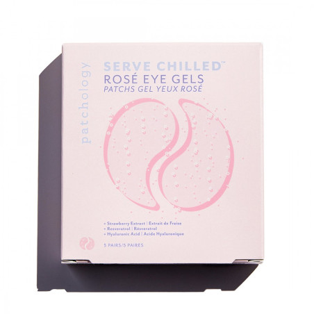 Патчі освіжаючі Patchology Serve Chilled Rose Eye Gel 1 пара — екстракт троянди, полуниці, освіжаючий ефект для чутливої шкіри
