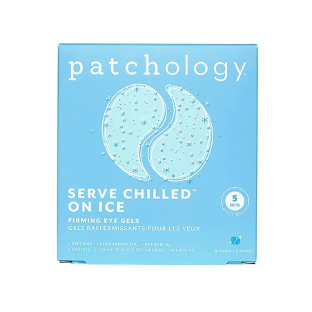 Patchology Serve Chilled On Ice Firming Eye Gels 1 пара — охолоджуючі патчі з пептидами, бакучіолом та олією морошки — упаковка