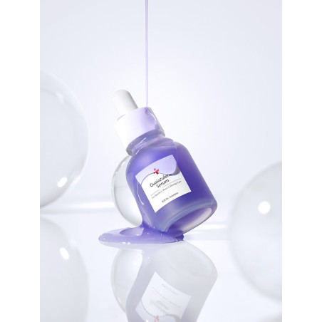 Сироватка заспокійлива CUSKIN Dr.Solution Guaiazulene Serum з гвайазуленом, троксерутином та ніацинамідом 30 мл — відновлює
