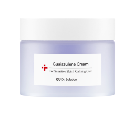 Крем заспокійливий CUSKIN Dr.Solution Guaiazulene Cream з гвайазуленом, троксерутином та олією ромашки 50 мл — зміцнює