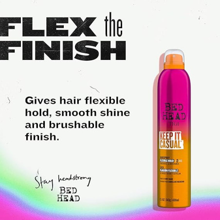 Tigi Bed Head Keep It Casual Hold Hairspray 300 мл — бореться з завивкою та вологістю, природний блиск, для всіх типів волосся