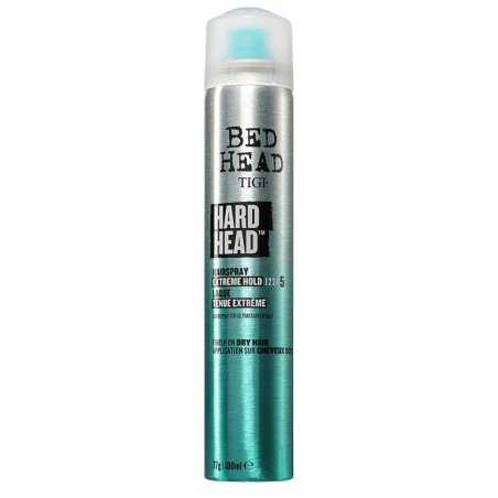 Tigi Bed Head Hard Head Hairspray 100 мл — лак для супер сильної фіксації, екстремальна фіксація 5/5, яблучний аромат — упаковка
