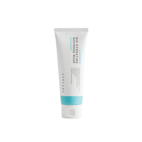 Маска USOLAB Bio Hydrating Destress Mask 100 мл — з бамбуком, лінолевою та фолієвою кислотами, зменшує набряки та подразнення,