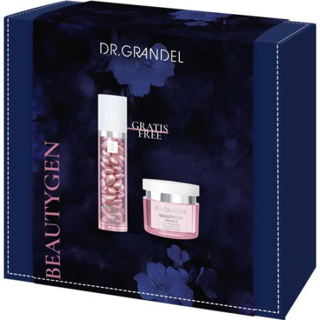 Набір для догляду Dr. Grandel GiftBox Beautygen — капсули Beautygen Renew 38 шт та крем 50ml, антивіковий догляд, упаковка