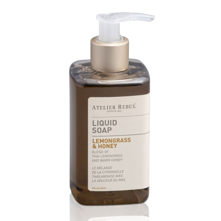 Рідке мило для рук Atelier Rebul Lemongrass Honey Liquid Soap 250ml — м'яке очищення, не пересушує, для всіх типів шкіри —