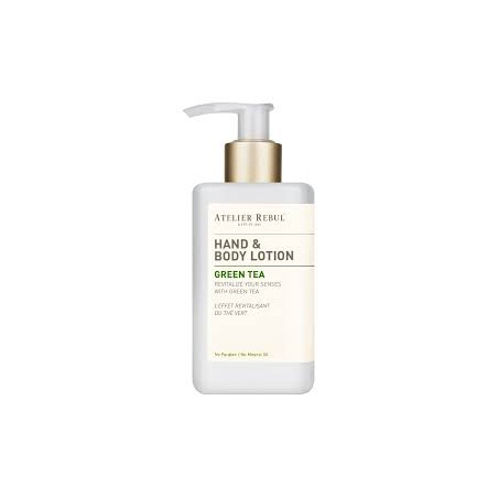 Лосьйон для тіла та рук Atelier Rebul Green Tea Hand Body Lotion 250ml — легке зволоження та живлення, екстракт зеленого чаю,