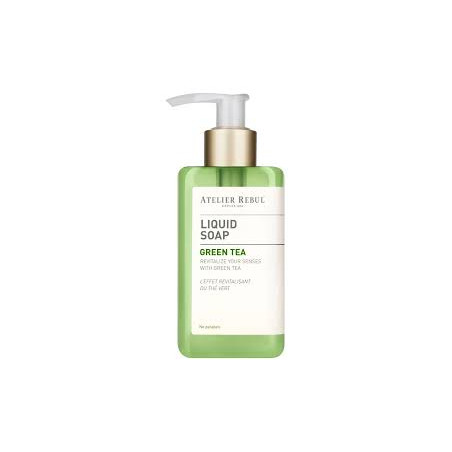 Рідке мило для рук Atelier Rebul Green Tea Liquid Soap 250ml — делікатне очищення, екстракт зеленого чаю та алое вера,